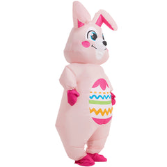 Funny Rabbit Pink Easter Egg Inflatable Outfits Cosplay Costume Carnival Suit 