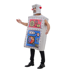 Funny Robot Alien Outfits Cosplay Costume Halloween Party Carnival Suit 