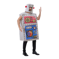 Funny Robot Alien Outfits Cosplay Costume Halloween Party Carnival Suit 