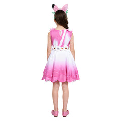 Gabby's Dollhouse Gabby Pink Dress Set Outfits Cosplay Costume 