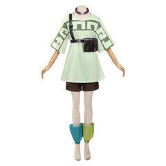 Gachiakuta (2025) Remlin Tysark Green Shirt Set Outfits Cosplay Costume 