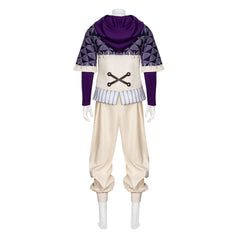 Gachiakuta Fu Orostor Purple White Set Outfits Cosplay Costume 