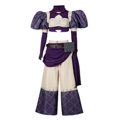 Gachiakuta Noerde Purple White Set Outfits Cosplay Costume Halloween Suit