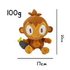 Game Bloons TD 6 Dart Monkey Brown Cosplay Plush Toys Cartoon Soft Stuffed Dolls Mascot Birthday Xmas Gift