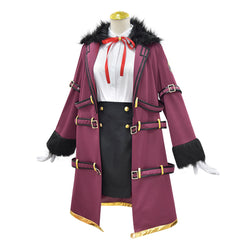 Game Blue Archive Rikuhachima Aru Red Outfits Cosplay Costume Halloween Carnival Suit