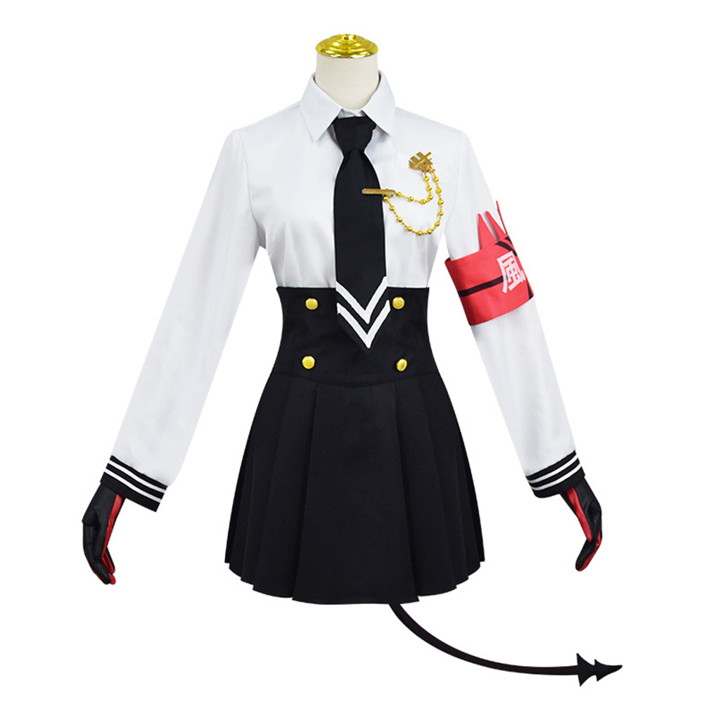 Game Blue Archive Shiromi Iori School Uniform Black Dress Outfits Cosplay Costume Halloween Carnival Suit