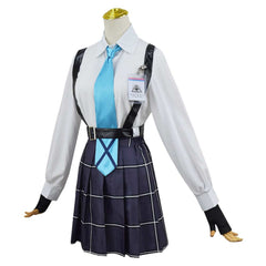 Game Blue Archive Takanashi Hoshino Blue School Uniform Dress Outfits Cosplay Costume Halloween Carnival Suit