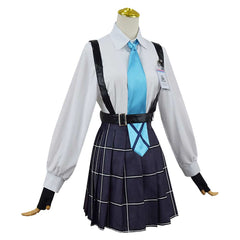 Game Blue Archive Takanashi Hoshino Blue School Uniform Dress Outfits Cosplay Costume Halloween Carnival Suit