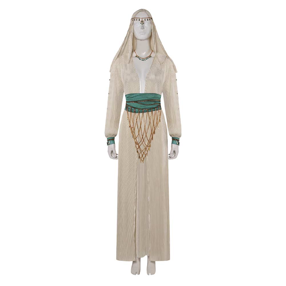 Game Dragon's Dogma 2 (2024) Nadinia White Priestess Outfits Cosplay Costume Halloween Carnival Suit 