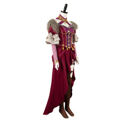 Game Dragon's Dogma II (2024) Wilhelmina Red Outfits Cosplay Costume Halloween Carnival Suit