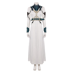 Game Final Fantasy VII Rebirth (2024) Aerith Gold Saucer White Dress Outfits Cosplay Costume Halloween Carnival Suit 