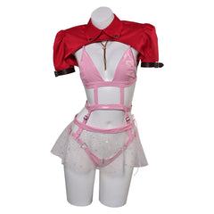 Game Final Fantasy VII Rebirth (2024) Aerith Pink Sexy Lingerie for Women Outfits Cosplay Costume Halloween Carnival Suit