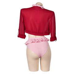 Game Final Fantasy VII Rebirth (2024) Aerith Swimsuit Set Outfits ​Cosplay Costume Halloween Carnival Suit