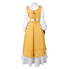 Game Final Fantasy VII Rebirth (2024) Aerith Yellow Dress Outfits Cosplay Costume Halloween Carnival Suit