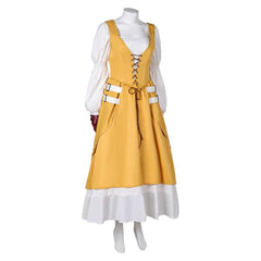 Game Final Fantasy VII Rebirth (2024) Aerith Yellow Dress Outfits Cosplay Costume Halloween Carnival Suit