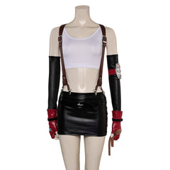 Game Final Fantasy VII Rebirth (2024) Tifa Black Outfits Cosplay Costume Halloween Carnival Suit