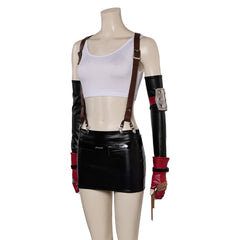 Game Final Fantasy VII Rebirth (2024) Tifa Black Outfits Cosplay Costume Halloween Carnival Suit