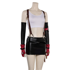 Game Final Fantasy VII Rebirth (2024) Tifa Black Outfits Cosplay Costume Halloween Carnival Suit