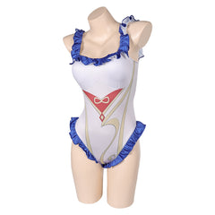 Game Genshin Impact Ganyu One Piece White Swimsuit Cosplay Costume Outfits Halloween Carnival Suit