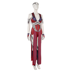 Game Mortal Kombat ​Nitara Red Set Cosplay Costume Outfits Halloween Carnival Suit