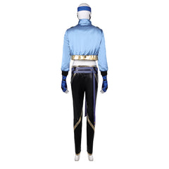 Game Mortal Kombat Kitana Blue Set Cosplay Costume Outfits Halloween Carnival Suit