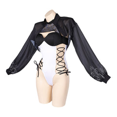 Game NieR:Automata No2 Type B 2B Black Swimsuit Outfits Cosplay Costume Halloween Carnival Suit