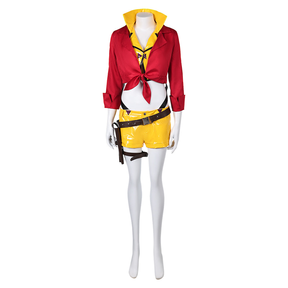 Game Overwatch ​Ashe Cowboy Bebop Red ​​Cosplay Costume Outfits Halloween Carnival Suit