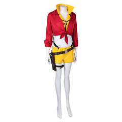 Game Overwatch ​Ashe Cowboy Bebop Red ​​Cosplay Costume Outfits Halloween Carnival Suit
