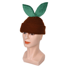 Game Palworld Gumoss Cosplay Brown Knitted Hat Halloween Carnival Accessories