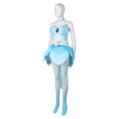 Game Princess Peach: Showtime! (2024) Skater Peach Blue Outfits Cosplay Costume Halloween Carnival Suit