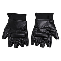 Game Resident Evil 4 Remake Leon S.Kennedy Black Gloves Cosplay Halloween Carnival Accessories Props