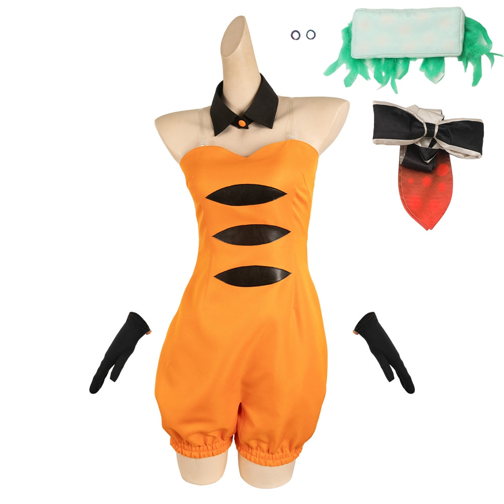 Splatoon Callie Orange Halloween Jumpsuit Outfits Cosplay Costume Carnival Suit