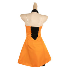 Game Splatoon Marie Orange Halloween ​Outfits Cosplay Costume Carnival Suit 