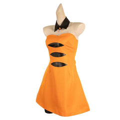 Game Splatoon Marie Orange Halloween ​Outfits Cosplay Costume Carnival Suit 