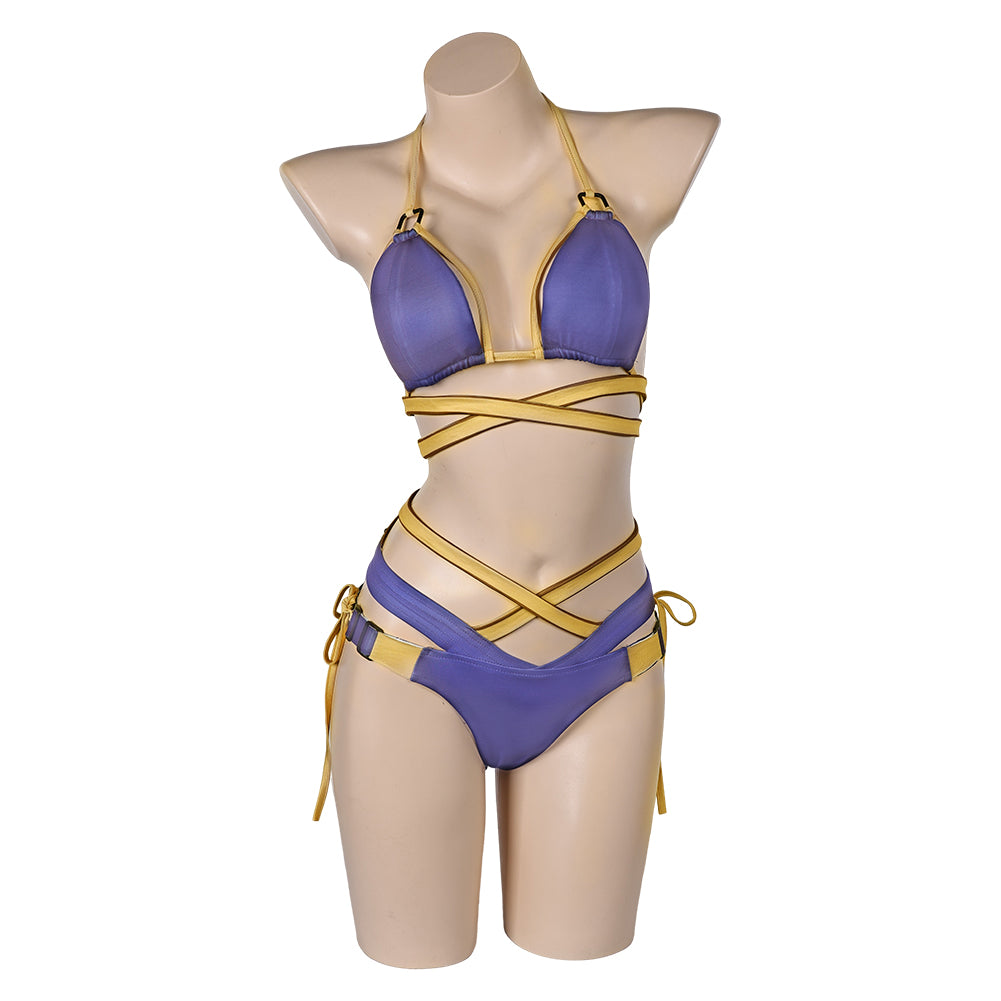 Game Stellar Blade Eve Purple Swimsuit Outfits Cosplay Costume Halloween Carnival Suit 