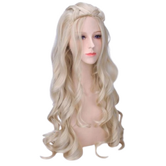Game of Thrones Season 7 Daenerys Targaryen Cosplay Wig Halloween Party Props