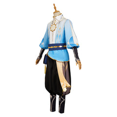 Genshin Impact Aether Blue Flower Knight Outfits Cosplay Costume 