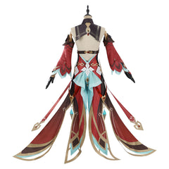 Genshin Impact Alice Red Set Outfits Cosplay Costume Halloween Suit 