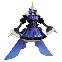 Genshin Impact Candlelit Revelry Purple Dress Set Outfits Cosplay Costume 