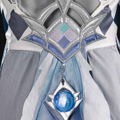 Genshin Impact Vodyanitsa White Blue Dress Set Outfits Cosplay Costume