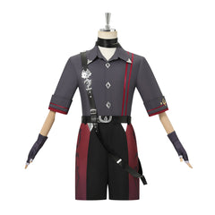 Genshin Impact Wriothesley Young Gray Black Shorts Set Outfits Cosplay Costume 