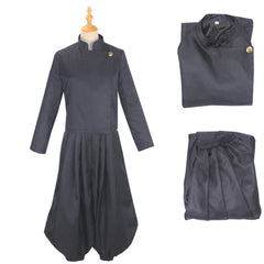 Geto Suguru Black School Uniform Set Outfits Cosplay Costume 