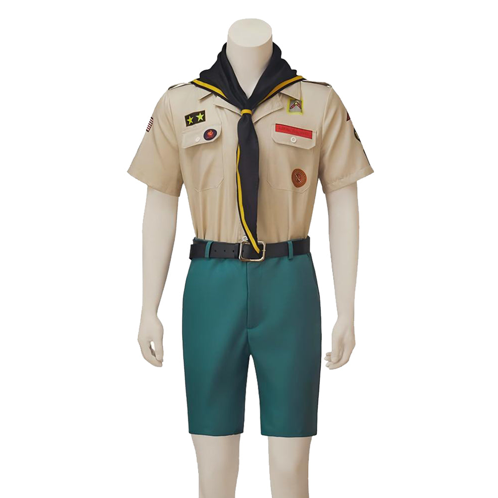 Ghosts Pete Martino Scout Beige Blue Set Outfits Halloween Cosplay Costume 