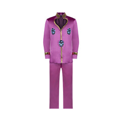 Giorno Giovanna Purple Suit Set Outfits Cosplay Costume Halloween Carnival Suit