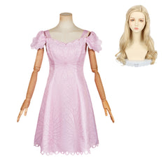 Wicked (2024) Glinda Pink Hole Dress Outfits Cosplay Costume