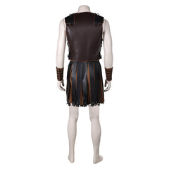 Gladiator 2 (2024) Lucius Brown Outfits Cosplay Costume Halloween Carnival Suit