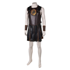 Gladiator 2 (2024) Lucius Brown Outfits Cosplay Costume Halloween Carnival Suit