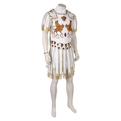 Gladiator 2 (2024) Marcus Acacius White Leather Outfits Cosplay Costume 