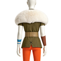 Golden Axe (2026) Hampton Squib Fur Collar Brown Set Outfits Cosplay Costume