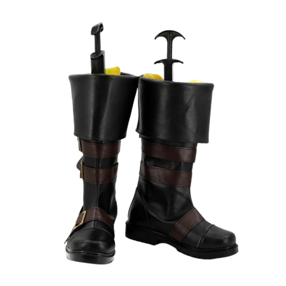 Game NieR:Automata 9S Cosplay Black Shoes Boots Halloween Carnival Props